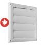 Louvered Vent Cap - White