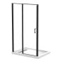 Pandora Rectangular Shower Kit - Matte Black - 48" x 32" x 78 1/8" - Alcove Installation