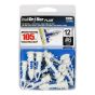 WallDriller PLUS #6 (3.5 mm) Anchors + screws (12)