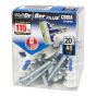 WallDriller PLUS #8 (4 mm) Anchors + screws (20)