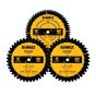 Ensemble de 3 lames de scie circulaire tout usage 10"(254 MM)