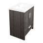 Meuble-lavabo, Smally, 2 portes/1 tiroir, gris charbon, 24" x 33 1/2"