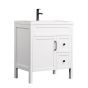 Vanity and Sink - Nord - 1 Door/2 Drawers - Matte White - 30 1/4" x 35 3/4"