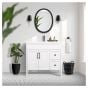 Meuble-lavabo, Nord, 2 portes/2 tiroirs, blanc mat, 36" x 35 3/4"