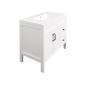 Meuble-lavabo, Nord, 2 portes/2 tiroirs, blanc mat, 36" x 35 3/4"