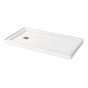 Base de douche configurable MAAX Zone, drain à gauche, 60" x 32", blanc