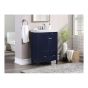 Meuble-lavabo, Bellina, bleu, 2 portes/1 tiroir, 24,6" x 34"