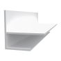 Moulure en F en PVC pour panneau Trusscore Wall&CeilingBoard, blanc, 1/2" x 10'