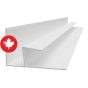 PVC F-Trim for Trusscore RibCore - White - 3/4" x 10'