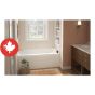 Maddie Skirted Bathtub - 60" x 32" - White - Left-Hand Outlet