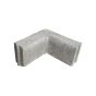 Coin de bordure universelle en béton, 8"