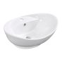 Lavabo-vasque ovale, 23 3/8" x 15 5/8", blanc