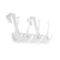 Crochet utilitaire sur porte, 4 crochets, blanc