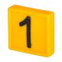 Marking Number - Yellow - 1 digit - No. 1
