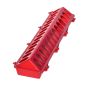 Mangeoire au sol en plastique pour volaille, 20", rouge