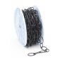Open Oval Decorative Chain - Black - 3 mm x 15.2 m