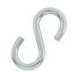 Crochet en S, zinc, 1/8"