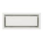 Aria Lite Framed Wall Vent - White - 4" x 10"