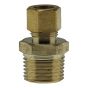 Male Adaptor Adap - 3/8" OD Comp x 1/2" MPT