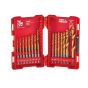 SHOCKWAVE RED HELIX Titanium Drill Bit Set - 23/Pkg