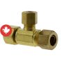 Adaptateur de valve à pression, laiton sans plomb, 3/8" x 3/8"