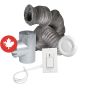 Optional Bathroom Installation Kit for Air Exchanger HRV110 & ERV130