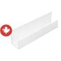 J-TRIM Molding - PVC - 3/8" x 8' - White