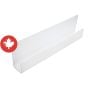 Moulure en J-TRIM, PVC, 1/2" x 8', blanc