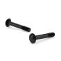 Boulon de carrosserie tête ronde, fini anticorrosion noir, 3/8" x 3", 50/boite