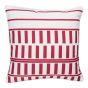 Coussin d'extérieur imprimé, rouge, 18" x 18"