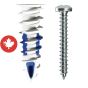 Walldriller Plus Anchor #10 + Screws - 10/pkg