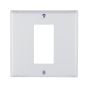 Walllplate GFCI Stainless - White