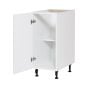 Caisson inférieur 1 porte, Shaker, blanc, 18" x 34 3/4" x 24"