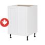Base Cabinet 2 Doors - Shaker - White - 24" x 34 3/4" x 24"