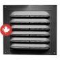 Square Gable Vents - Standard - Black - 11" x 10"