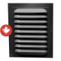 Rectangular Gable Vents - Standard - Black - 11" x 14"