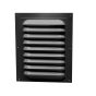 Rectangular Gable Vents - Standard - Black - 15" x 20" x 1/2"