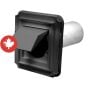 Dryer Vent Block Plate - Black