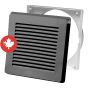 Wall-Mounted Vent With Collar - Black - 6"