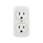 Double Surface-Mounted Socket Outlet, White, 15 A, 125 V