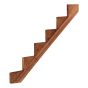 Brown Treated Wood Step Stringer - 6 Steps -12"
