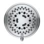 Pomme de douche, 6 fonctions, jet oxygéné, chrome