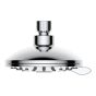 Pomme de douche, 6 fonctions, jet massage, chrome