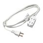 Indoor Extension Cord - 16/2 - 3 Outlets - SPT-2 - White - 2 m