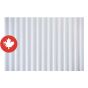 PVC Corrugated Pannel - White - 40" x 98"