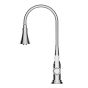 Robinet de cuve, col flexible, chrome