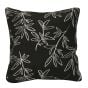 Outdoor Cushion - Leaf - Black - 18" x 18"