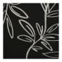 Outdoor Cushion - Leaf - Black - 18" x 18"