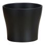 Cache-pot, Olivia, noir, mat, 15cm x 17cm