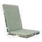 High Back Chair Pad - Sage - Palm - 19" x 42"